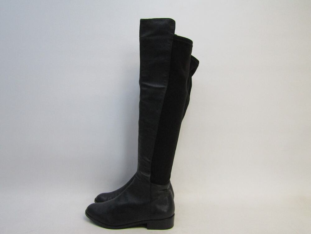 Michael Kors Womens Size 6 M Black Leather Zip Knee High Fashion Boots